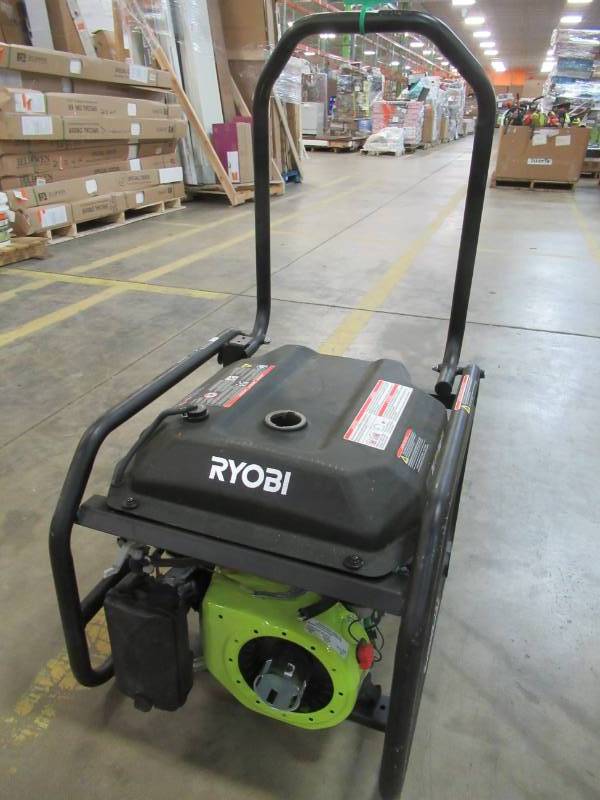 lot 60 image: Ryobi 3,600-Watt 212cc Gasoline Powered Portable Generator, RY903600 - Motor Does not work.