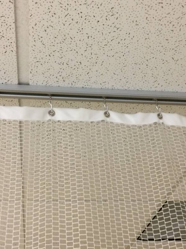 Medical Patient Room&nbspHigh Ceiling Hospital Lab Clinic Privacy Room&nbspCurtain Dividerand Tracking Rail - Like New Condition Measurements To Come