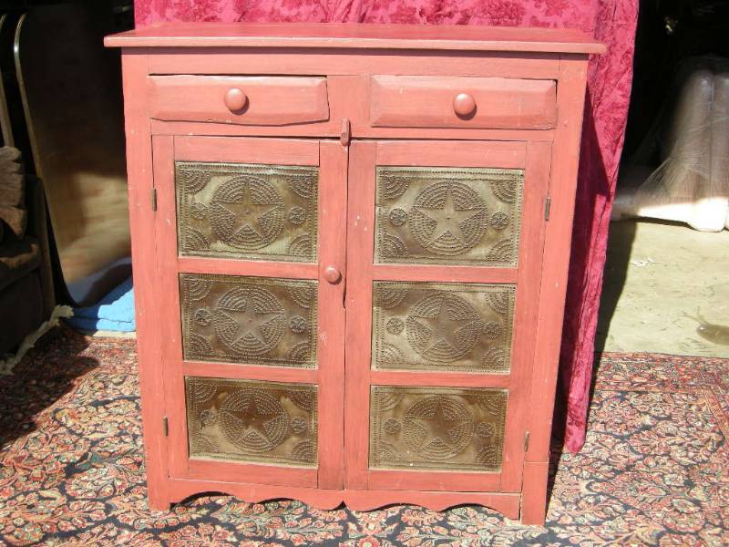 Primitive Pie Safe Cabinet Jelly Cupboard Executive Home