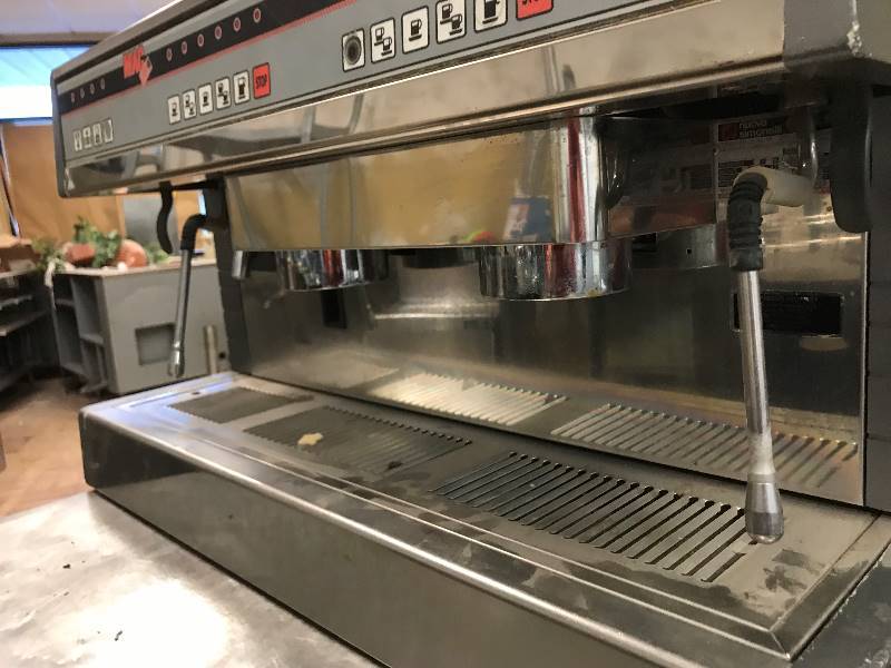 Nuova Simonelli, two head espresso machine, 208 volts, 1 ph