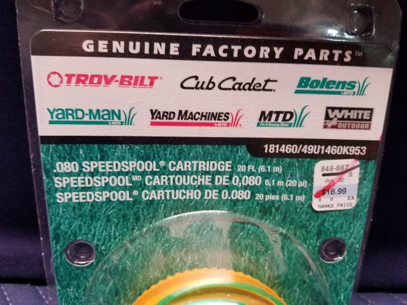 lot 71 image: Genuine Factory Parts .080 Speedspool Cartridge