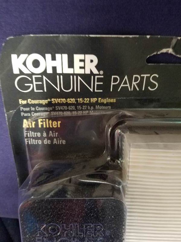 lot 73 image: Kohler Genuine Parts Air Filter