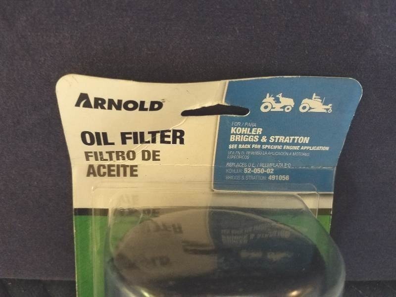 lot 75 image: Arnold Oil Filter for Briggs & Stratton and Kohler Engines
