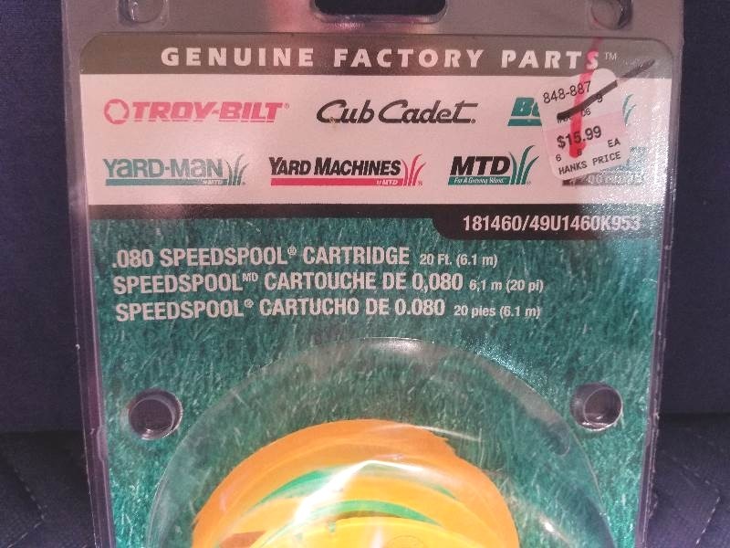 lot 80 image: Genuine Factory Parts .080 Speedspool Cartridge
