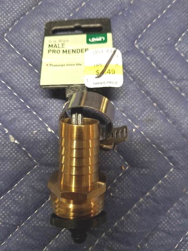 lot 86 image: Orbit 34 Brass Male Garden Hose Repair Threads