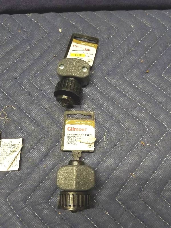 lot 97 image: Gilmore Coupling, Orbit Hose Mender and Nelson Connector and Adapter