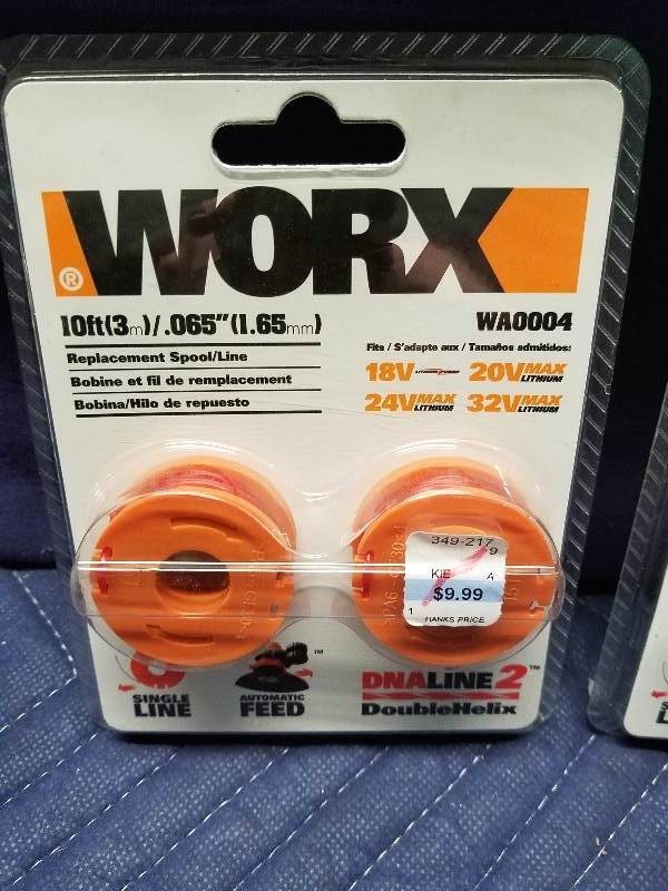 lot 108 image: Worx Replacement Spool Trimmer LIne