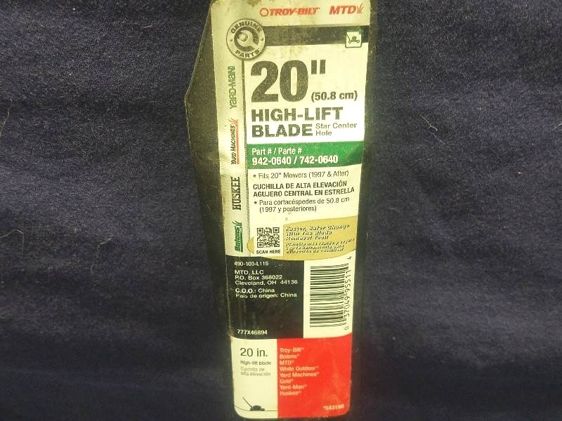 lot 154 image: 20 High Lift Blades