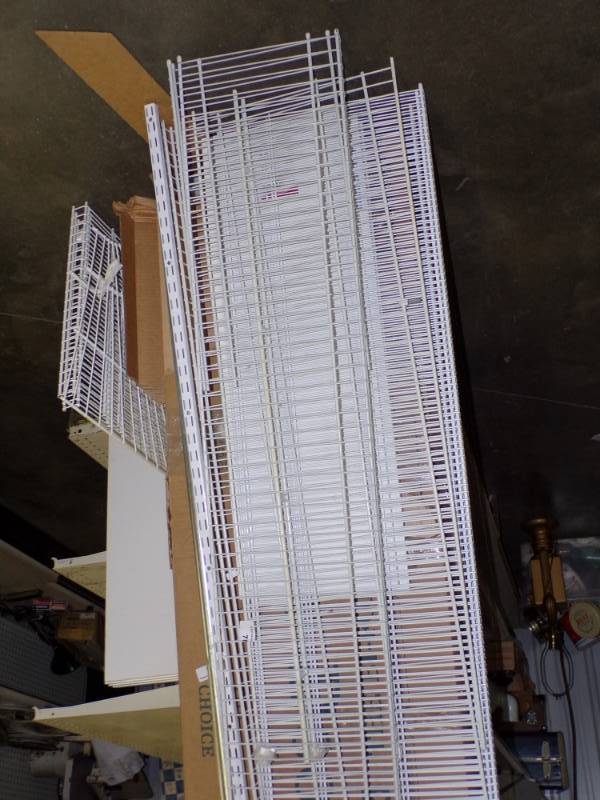 lot 78 image: Wire and Solid Shelving