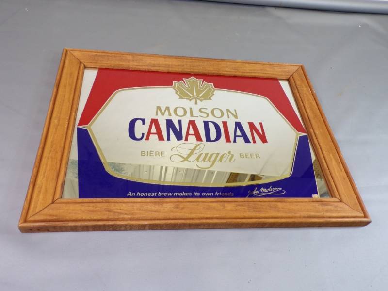 lot 30 image: Molson Canadian Beer Mirror