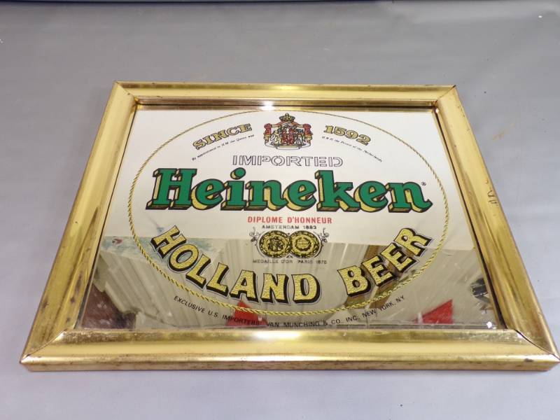 lot 31 image: Heineken Beer Mirror