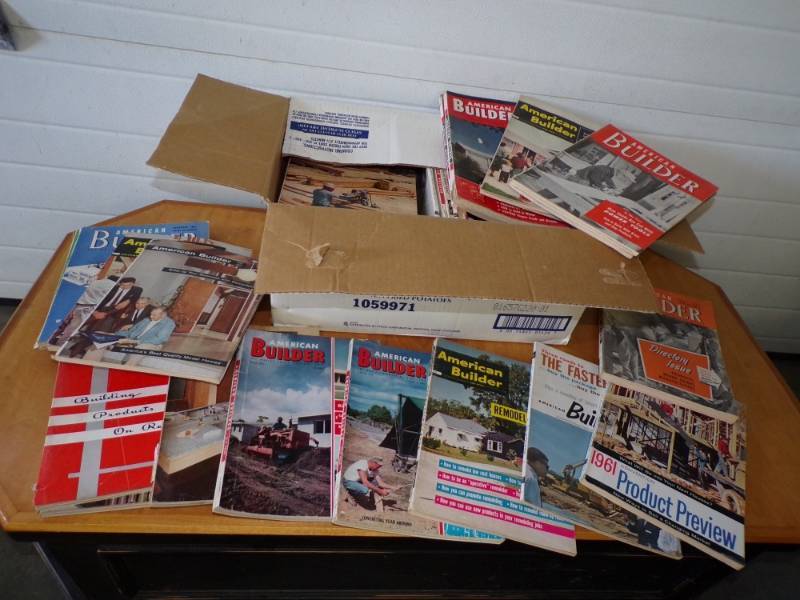 lot 50 image: Large Lot of American Builder Magazine 1940s - 1960s   40 
