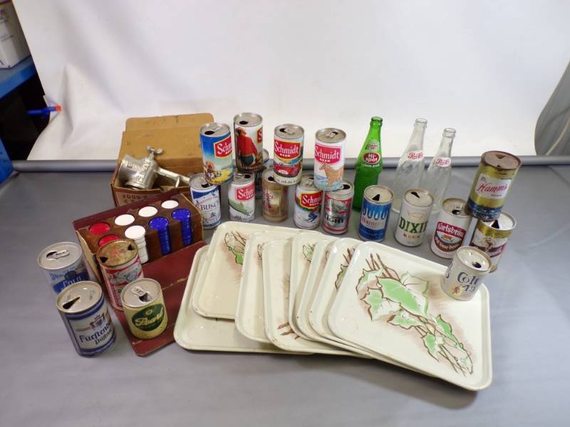 lot 64 image: Vintage Beer Cans and a whole lot more