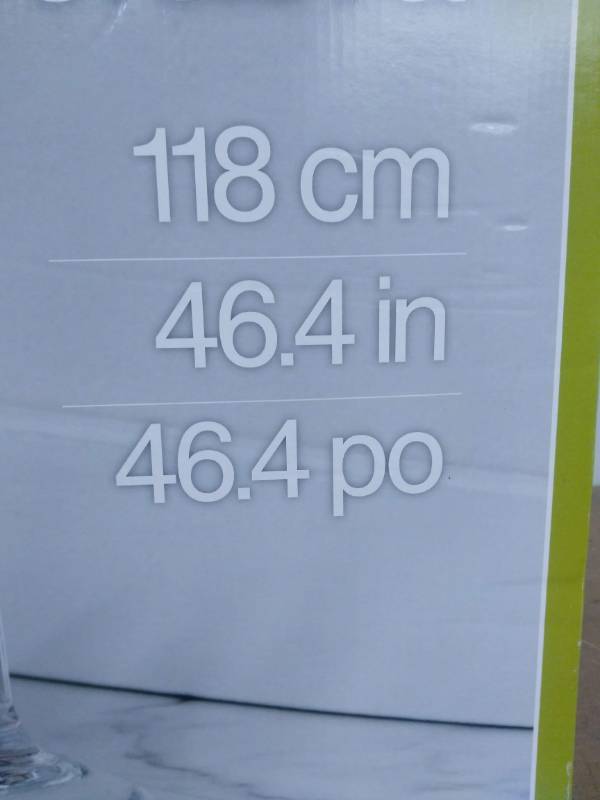 lot 16 image: 46.4 inch HUGE Wine Glass Decoration in box
