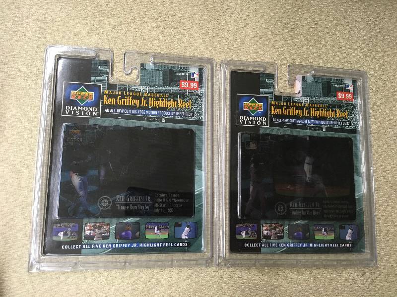 lot 36 image: Two Upper Deck Ken Griffey Jr. Highlight Reel Cards