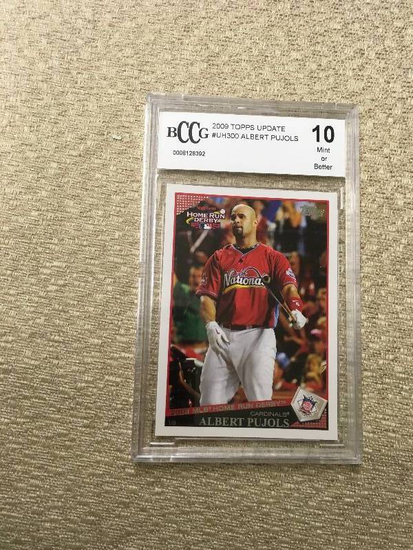 lot 39 image: Graded 2009 Topps Albert Pujols Card - 10 Mint