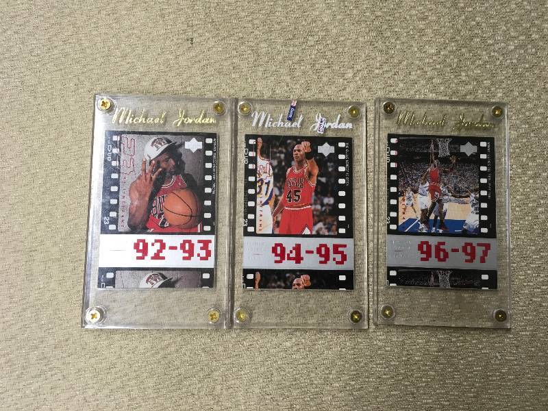 lot 45 image: Three Michael Jordan Cards