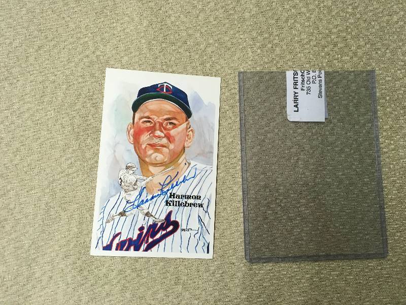 lot 64 image: Autographed Harmon Killebrew Limited Edition Post Card