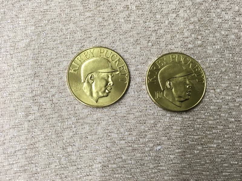 lot 65 image: Two Kirby Puckett Coins