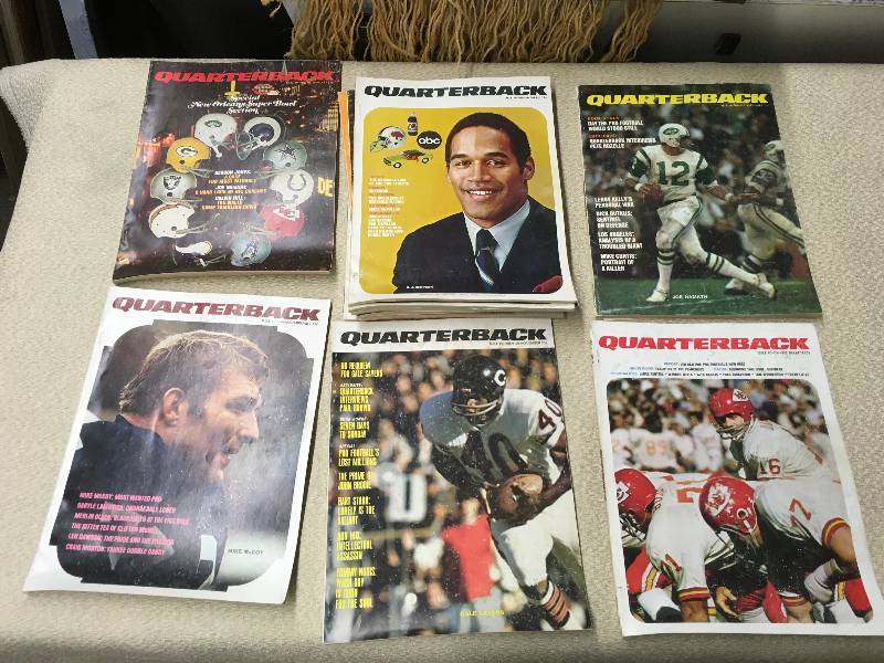 lot 83 image: Vintage Quarterback Magazines - Includes First Several Produced
