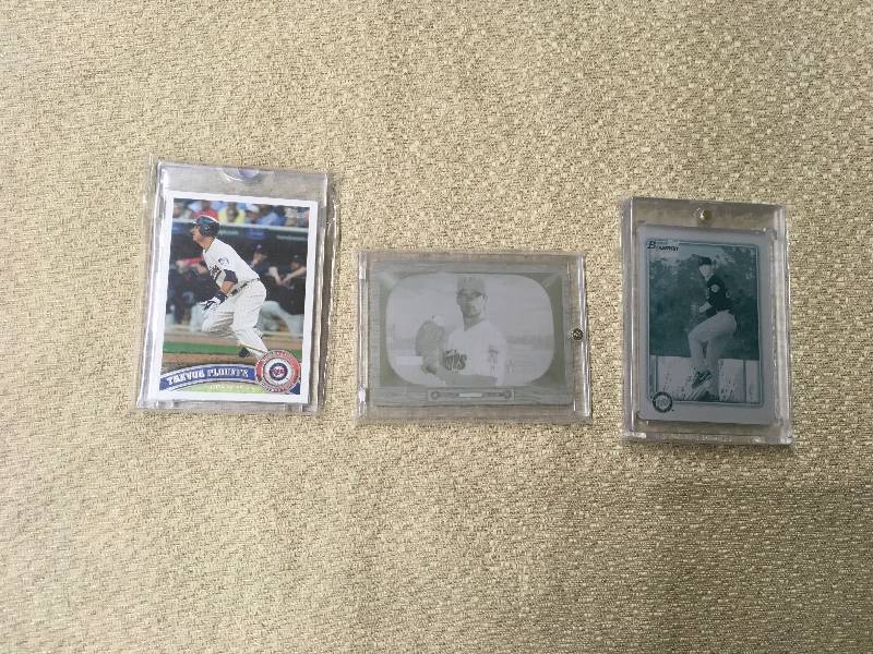 lot 10 image: Three 1 Of 1 Baseball Cards