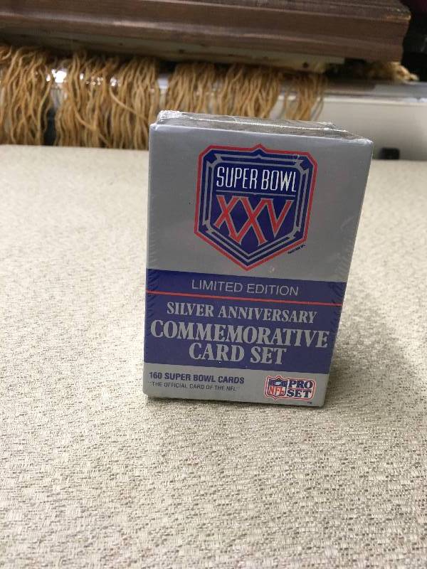 lot 11 image: NFL Silver Anniversary Commemorative Card Set