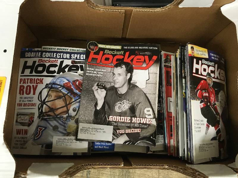 lot 23 image: Box Of Beckett Hockey Magazines