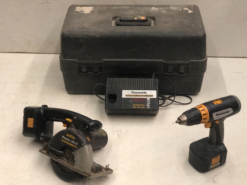 lot 42 image: Panasonic Metal-Cutting Saw Set