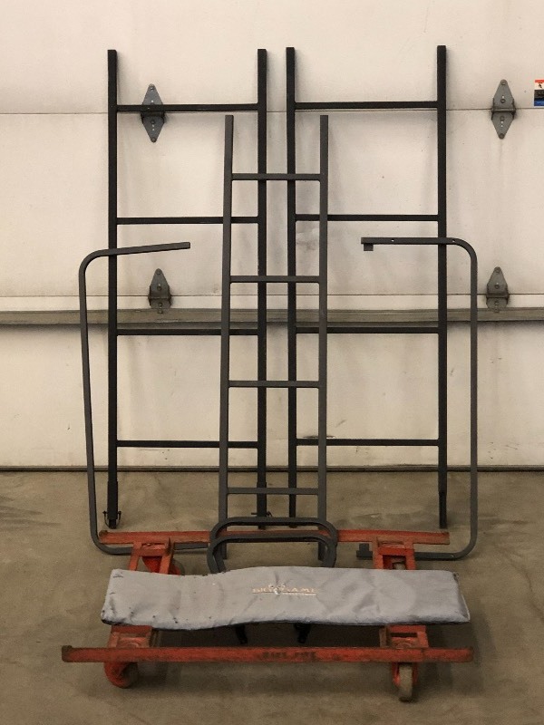 lot 82 image: Steel Floor Dolly & Treestand Parts