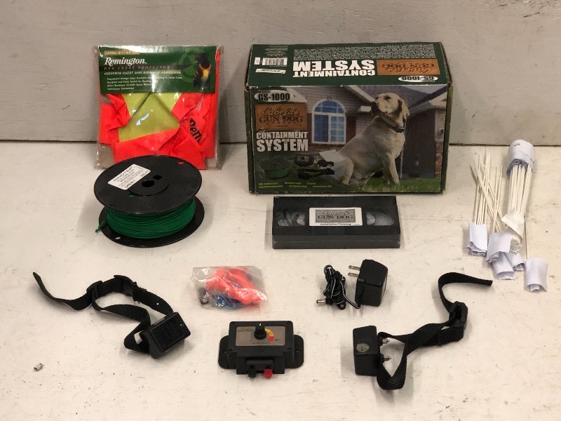 lot 108 image: Cabelas Dog-Containment System & Dog Chest Protector