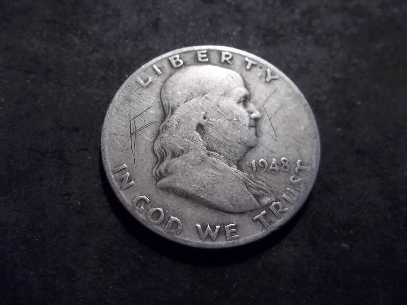 1948 D Franklin Half Dollar