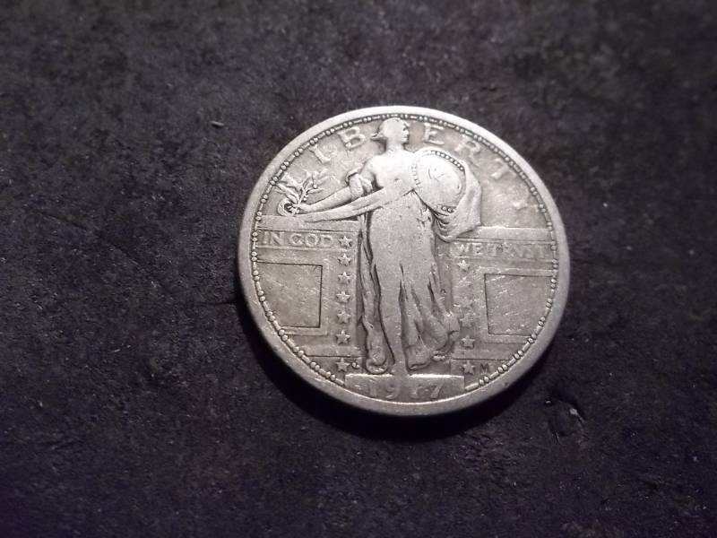 1917 S Standing Liberty Quarter Type 1