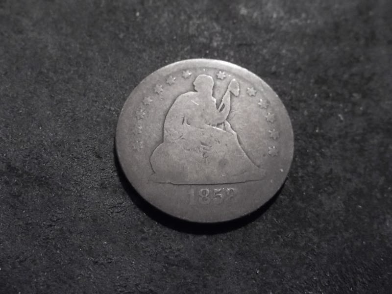 1858 Seated Liberty Quarter