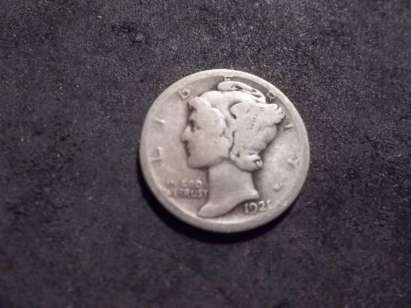 1921 D Mercury Dime