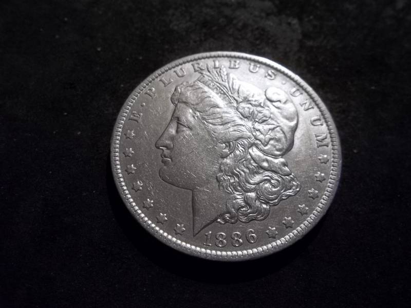1886 O Morgan Silver Dollar