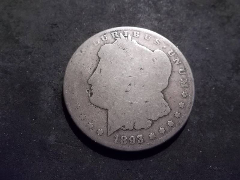 1893 O Morgan Silver Dollar