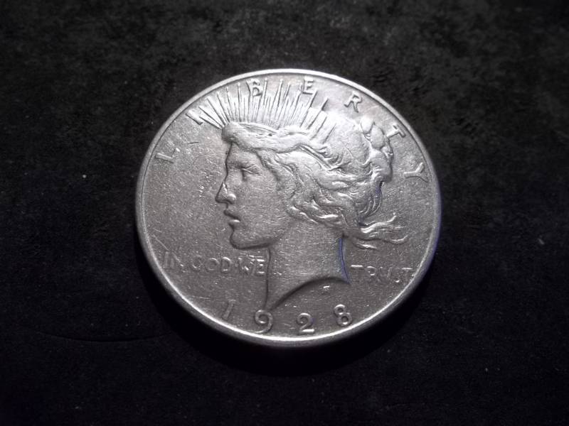 1928 S Silver Peace Dollar