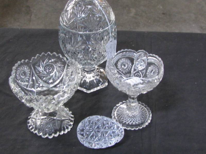 lot 8 image: Pressed Glass & Crystal