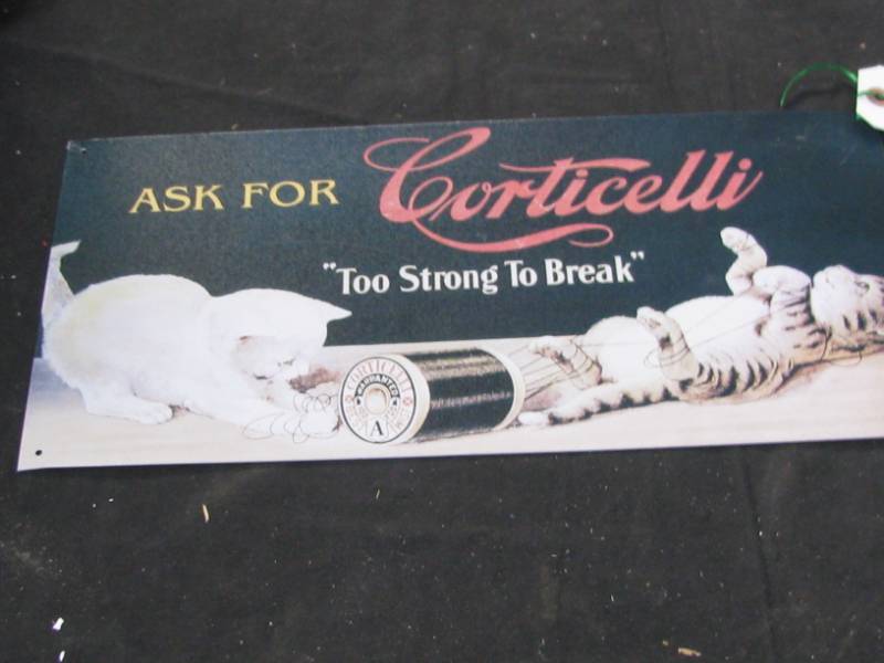 lot 31 image: Corticelli Tin Sign