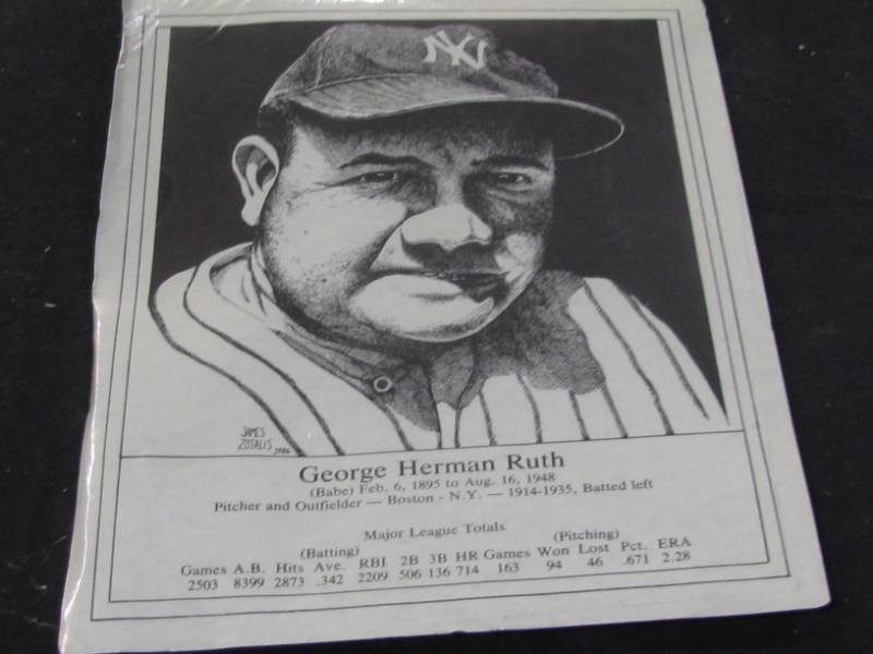 lot 89 image: Babe Ruth Lithograph