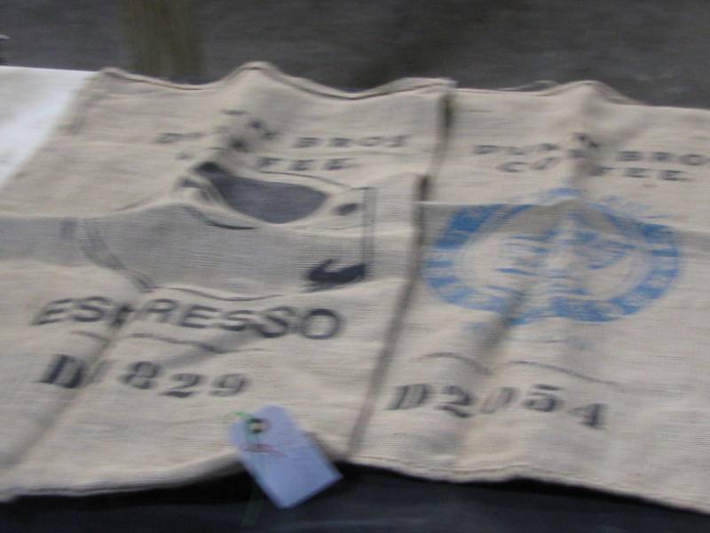 lot 101 image: Burlap Coffee Sacks