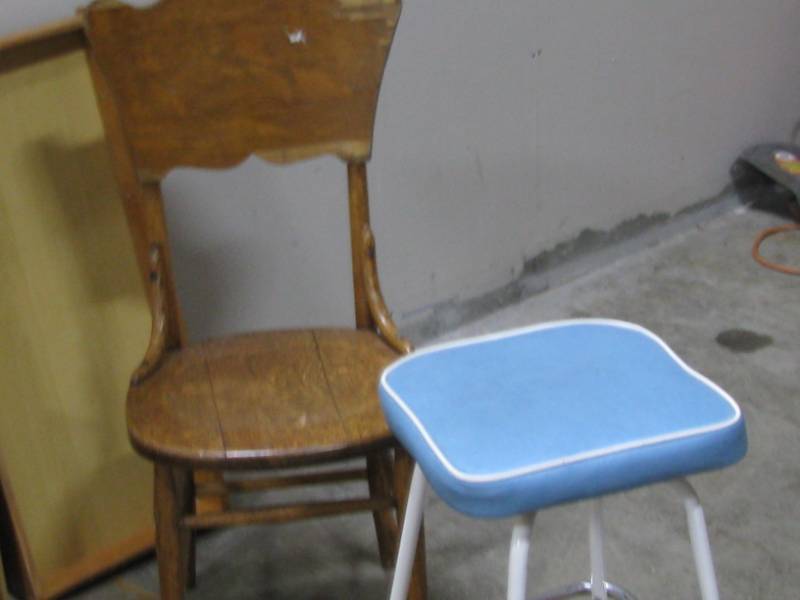 lot 148 image: Vintage dresser Drawers & Chair