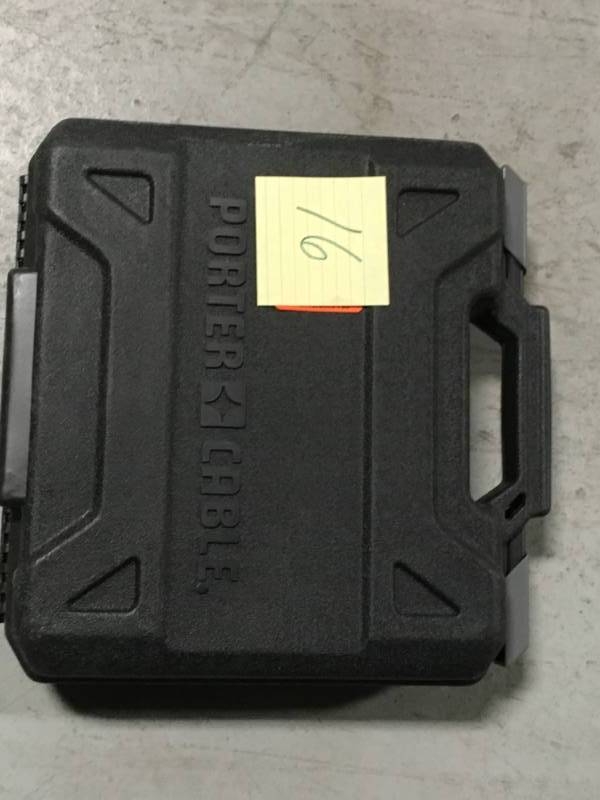lot 16 image: Porter-Cable 18-Gauge Pneumatic Brad Nailer Kit in very good condition