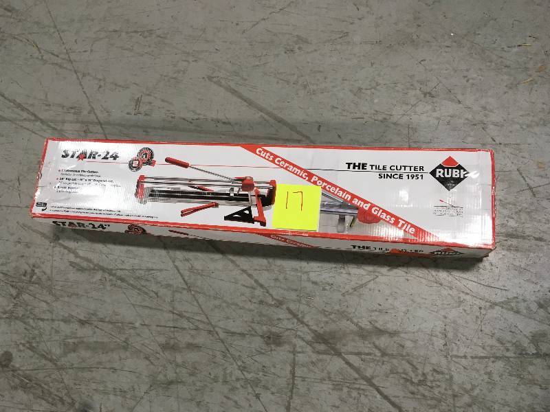 lot 17 image: Rubi 24 in. Star Tile Cutter in very good condition