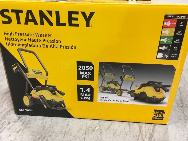 lot 30 image: Stanley 2,050 PSI 1.4 GPM Electric Pressure Washer in very good condition