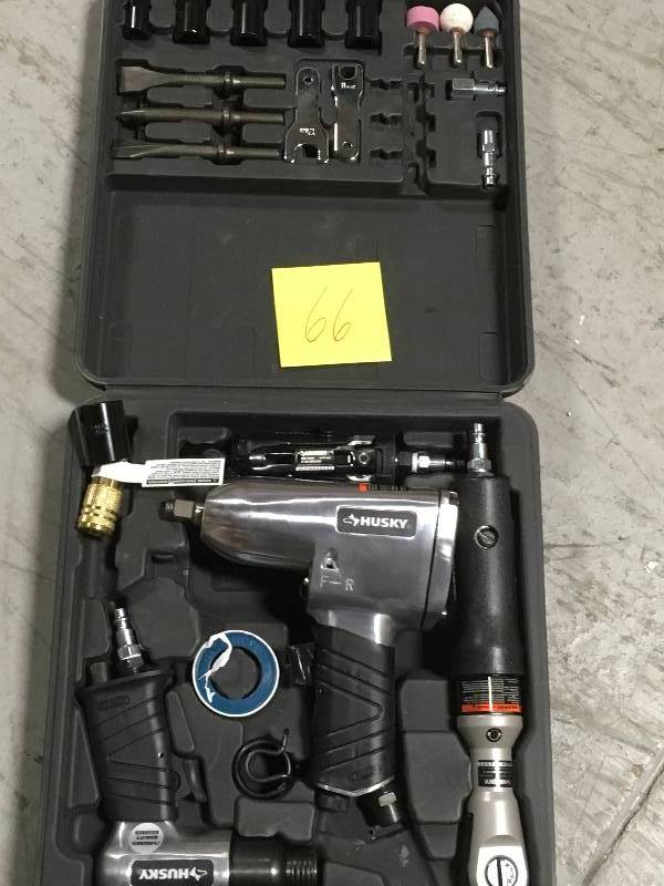 lot 66 image: Husky 4-Piece Air Tool Kit in very good condition