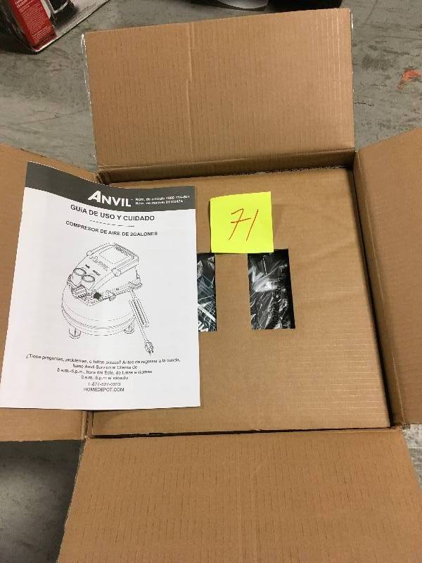 lot 71 image: ANVIL 2G Pancake Air Compressor in very good condition