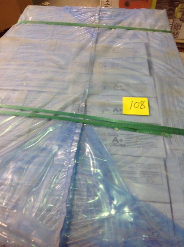 lot 108 image: MSI Mountain Rust Ledger Panel 6 in. x 24 in. Glazed Porcelain Wall Tile (11 sq. ft.  case) 35 case no used