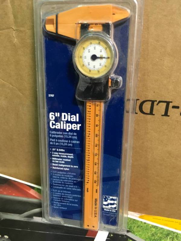 Empire Level 2787 Dial Caliper, Measurement by .01 and 64ths JJ43940 in  very good condition, KX Real Deal Minneapolis Auction Housewares, Tools,  and More