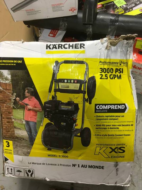 lot 67 image: Karcher 3000-PSI 2.5-GPM r Gas Pressure Washer CARB in very  good condition